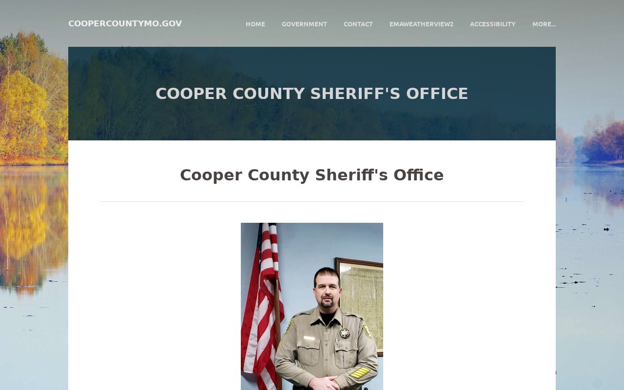 Cooper County Sheriff official contact information